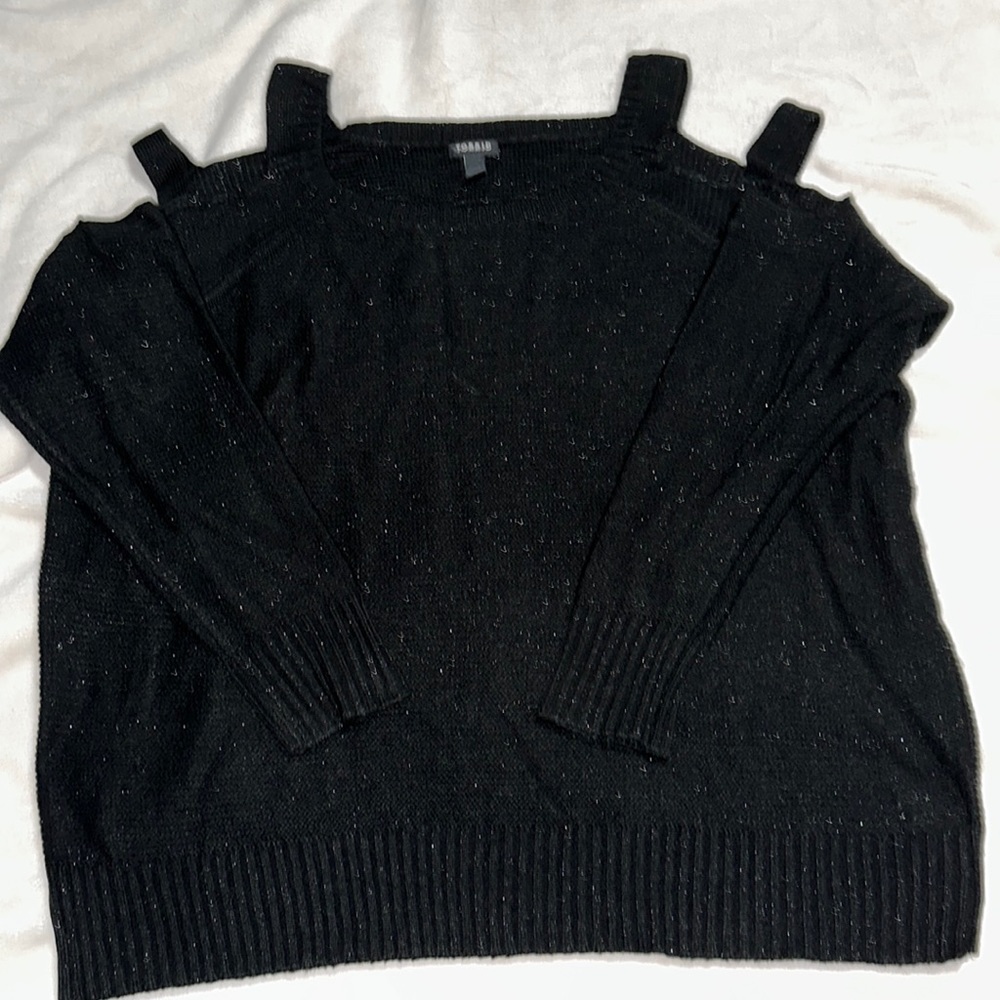 Torrid cut out shoulder sweater